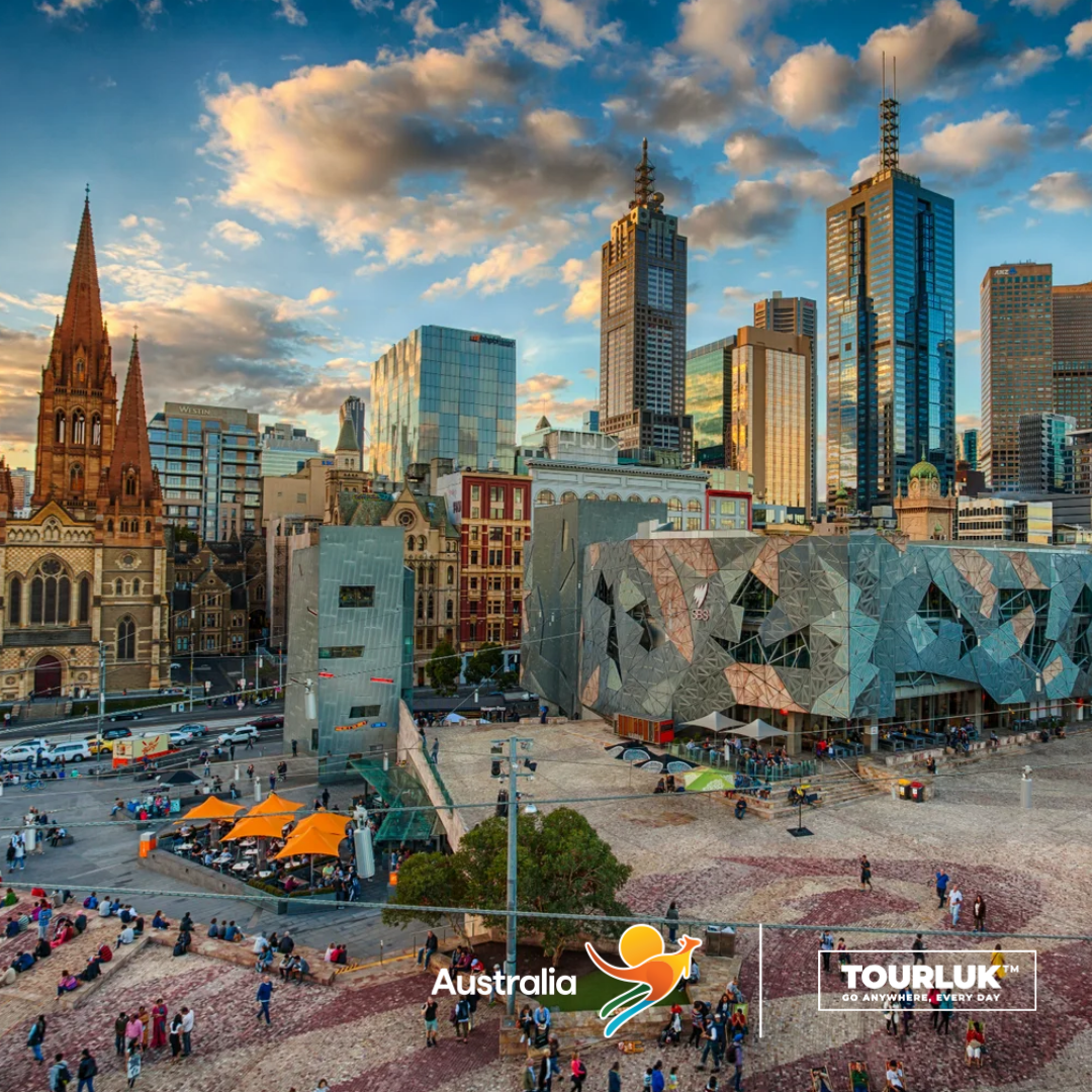 Quảng trường Federation Square – biểu tượng văn hóa nổi tiếng tại trung tâm Melbourne, Úc