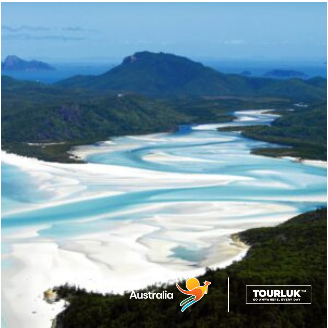 Khung cảnh tuyệt đẹp của Whitehaven Beach tại Whitsundays, Queensland