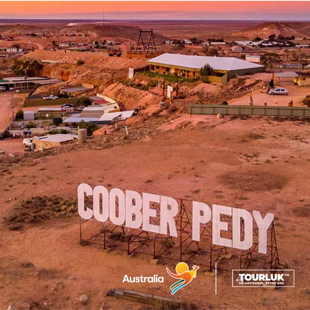Toàn cảnh thị trấn Coober Pedy giữa vùng sa mạc rộng lớn của Nam Úc