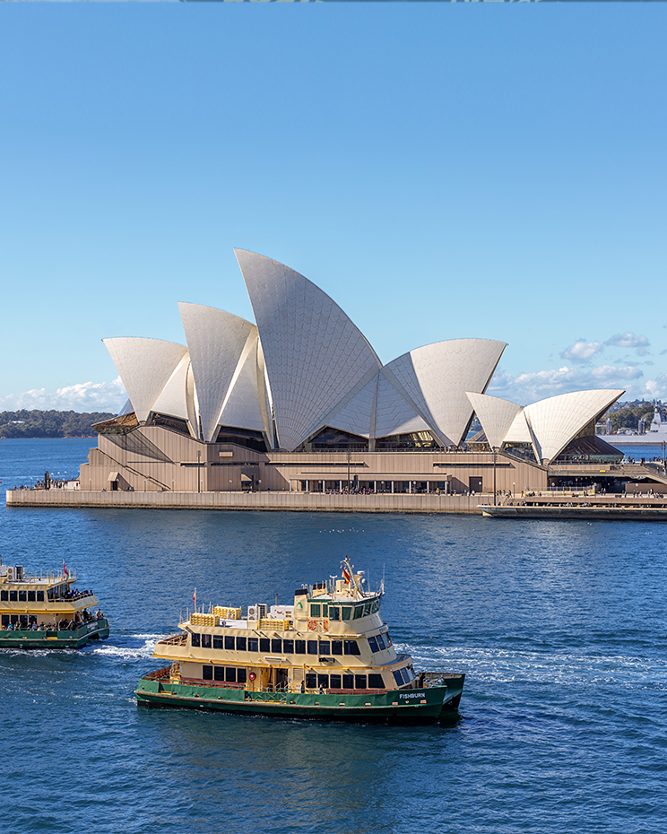 Nhà hát Opera Sydney tại Úc nhìn từ cảng Sydney