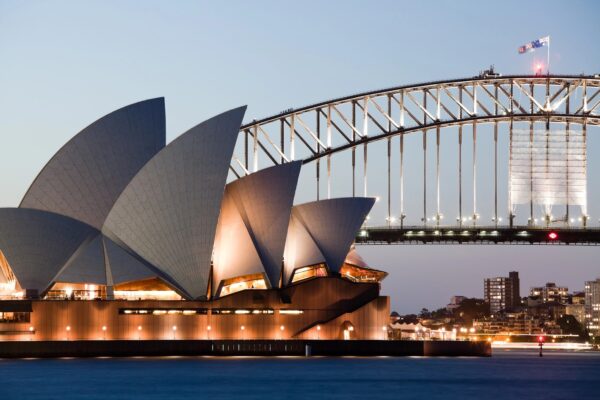 Nhà hát Sydney Opera House và Harbour Bridge biểu tượng du lịch Sydney